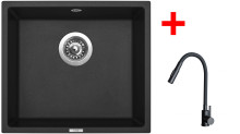 Sinks FRAME 457 Pureblack + ELASTA S černá matná 